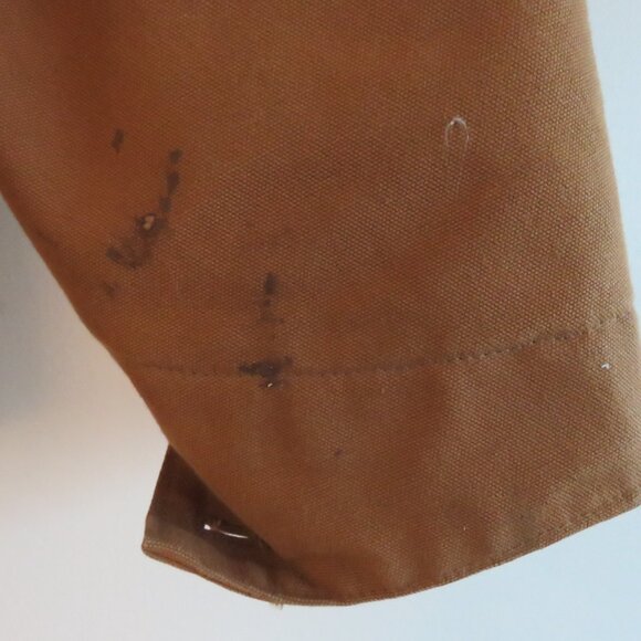 VINTAGE CARHARTT Mens Blanket Lined Duck Barn Chore Jacket Made in USA Utility - Picture 13 of 16